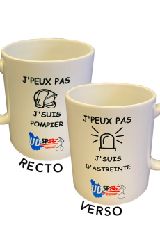 mug personnalisé pompier