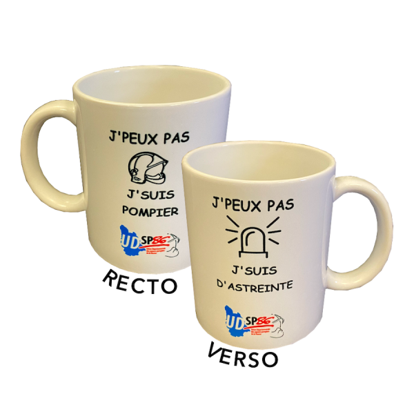 mug personnalisé pompier